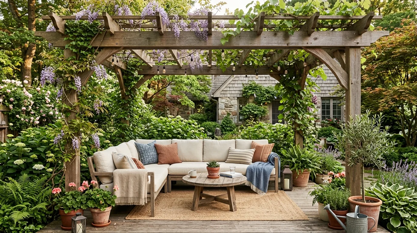 Deck With Planters for Softness